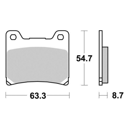 Disk pločice PERFTEC R90 S1007R ( SEMI SINTER )