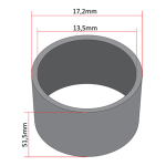 Čaura odstojnik točka Tomos APN fi 13,5×17,2×51,5 mm zadnji
