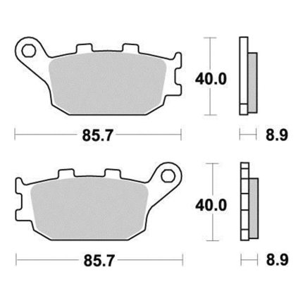 Disk pločice PERFTEC R90 S1035R ( SEMI SINTER )