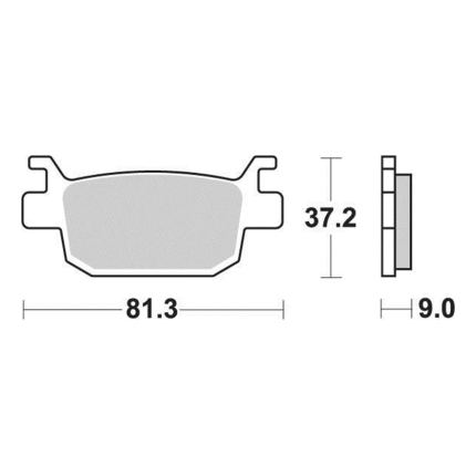 Disk pločice PERFTEC R90 S9011R ( SEMI SINTER )