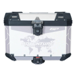 Centralni kofer GP KOMPOZIT aluminijumski 57L sivi ADVENTURE DSN02