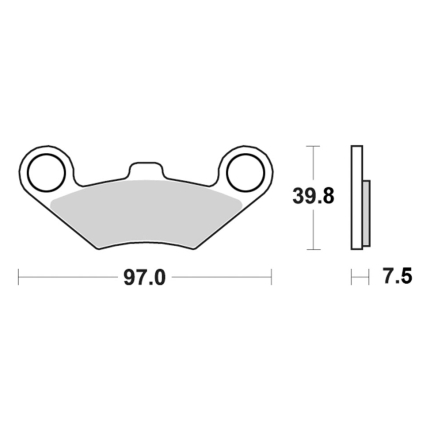 Disk pločice PERFTEC R90 S1453R ( SEMI SINTER )