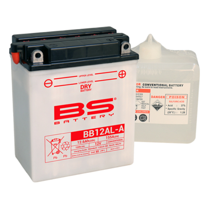Akumulator BS 12V 12Ah sa kiselinom BB12AL-A desni plus (134x80x160) 155A