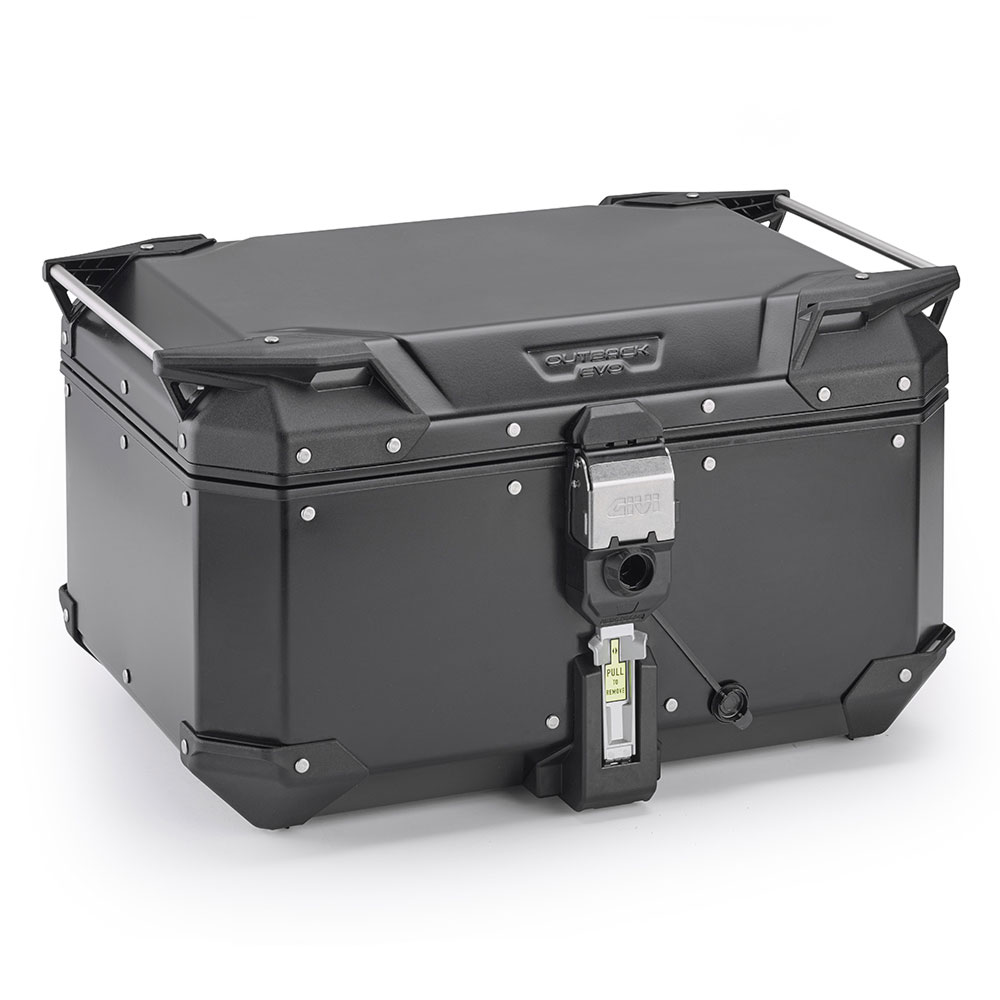 8ca34fcd-b5df-4888-b393-7d014542e19b Centralni kofer GIVI TREKKER OUTBACK EVO SMART 58 ALU crni Monokey 58L