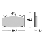 Disk pločice PERFTEC R90 S1032R ( SEMI SINTER )