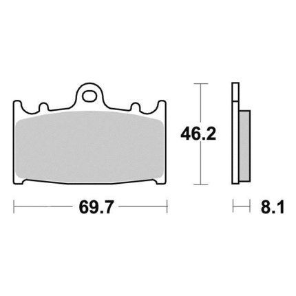 Disk pločice PERFTEC R90 S1032R ( SEMI SINTER )