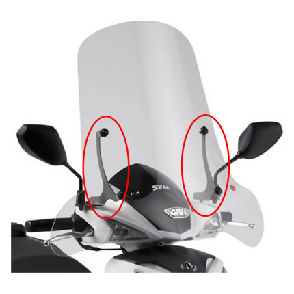 Nosač vizira GIVI SYM Symphony SR 50 / 125 /151 (10-16) A297A