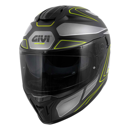 Kaciga GIVI Full Face 55.1 ZEPHIR mat crno titanium srebrno žuta