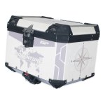 Centralni kofer GP KOMPOZIT aluminijumski 57L sivi ADVENTURE DSN02