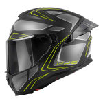Kaciga GIVI Full Face 55.1 ZEPHIR mat crno titanium srebrno žuta