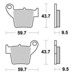 Disk pločice PERFTEC R90 S2016R ( SEMI SINTER )