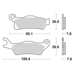 Disk pločice PERFTEC R90 S2019R ( SEMI-SINTER )