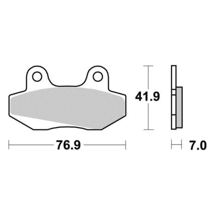 Disk pločice PERFTEC R90 S1053R ( SEMI SINTER )