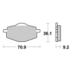 Disk pločice PERFTEC R90 S1081R ( SEMI SINTER )