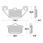 Disk pločice PERFTEC R90 S1002R ( SEMI SINTER )