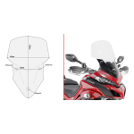 Vizir providni GIVI Ducati Multistrada 950 / 1200 / 1260 D7406ST