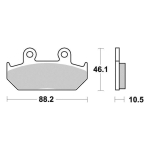 Disk pločice PERFTEC R90 S1005BR ( SEMI SINTER )