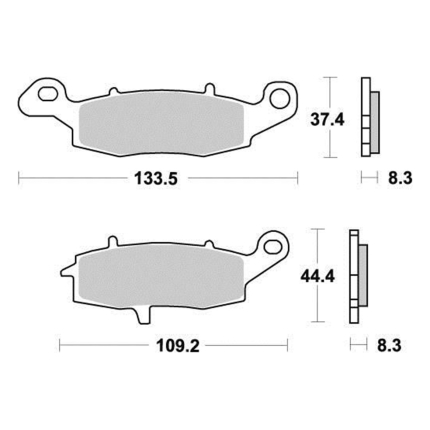 Disk pločice PERFTEC R90 S1435R ( SEMI SINTER )