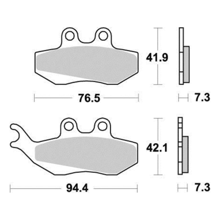 Disk pločice PERFTEC R90 S1106R ( SEMI SINTER )