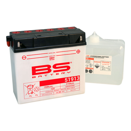 Akumulator BS 12V 19Ah sa kiselinom 51913 desni plus (186x82x171) 210A