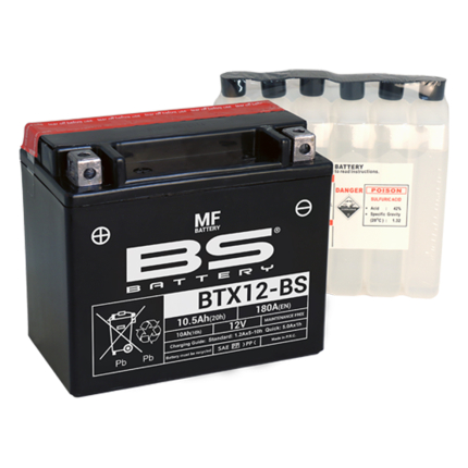 Akumulator BS 12V 10Ah gel BTX12-BS levi plus (150x87x130) 180A