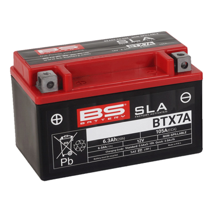 Akumulator BS 12V 6Ah l gel BTX7A-FA levi (150x87x93) 105A