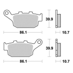 Disk pločice PERFTEC R90 S1070R ( SEMI SINTER )