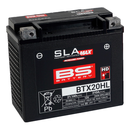 Akumulator BS 12V 18.9Ah SLA BTX20HL-FA desni plus (175x87x155) 310A