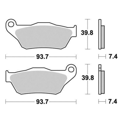 Disk pločice PERFTEC R90 S1190R ( SEMI SINTER )