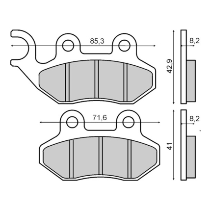 Disk pločice za motocikle RMS SYM 125