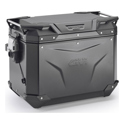 Bočni kofer GIVI TREKKER OUTBACK MONOKEY® CAM SIDE EVO SMART 48 BLACK LINE ALU crni desni 48L