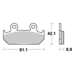 Disk pločice PERFTEC R90 S1051R ( SEMI SINTER )