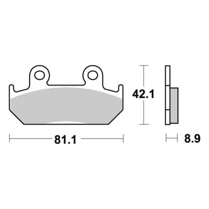 Disk pločice PERFTEC R90 S1051R ( SEMI SINTER )