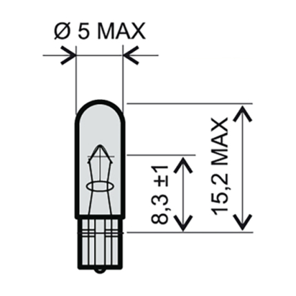 Sijalica 12V 1.2W ubodna RMS