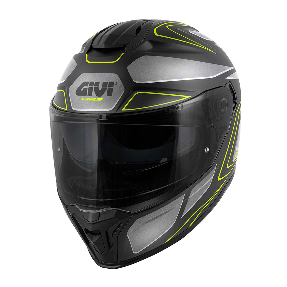 d7ac285b-1bb5-4840-b2ed-3287bc103484 Kaciga GIVI Full Face 55.1 ZEPHIR mat crno titanium srebrno žuta
