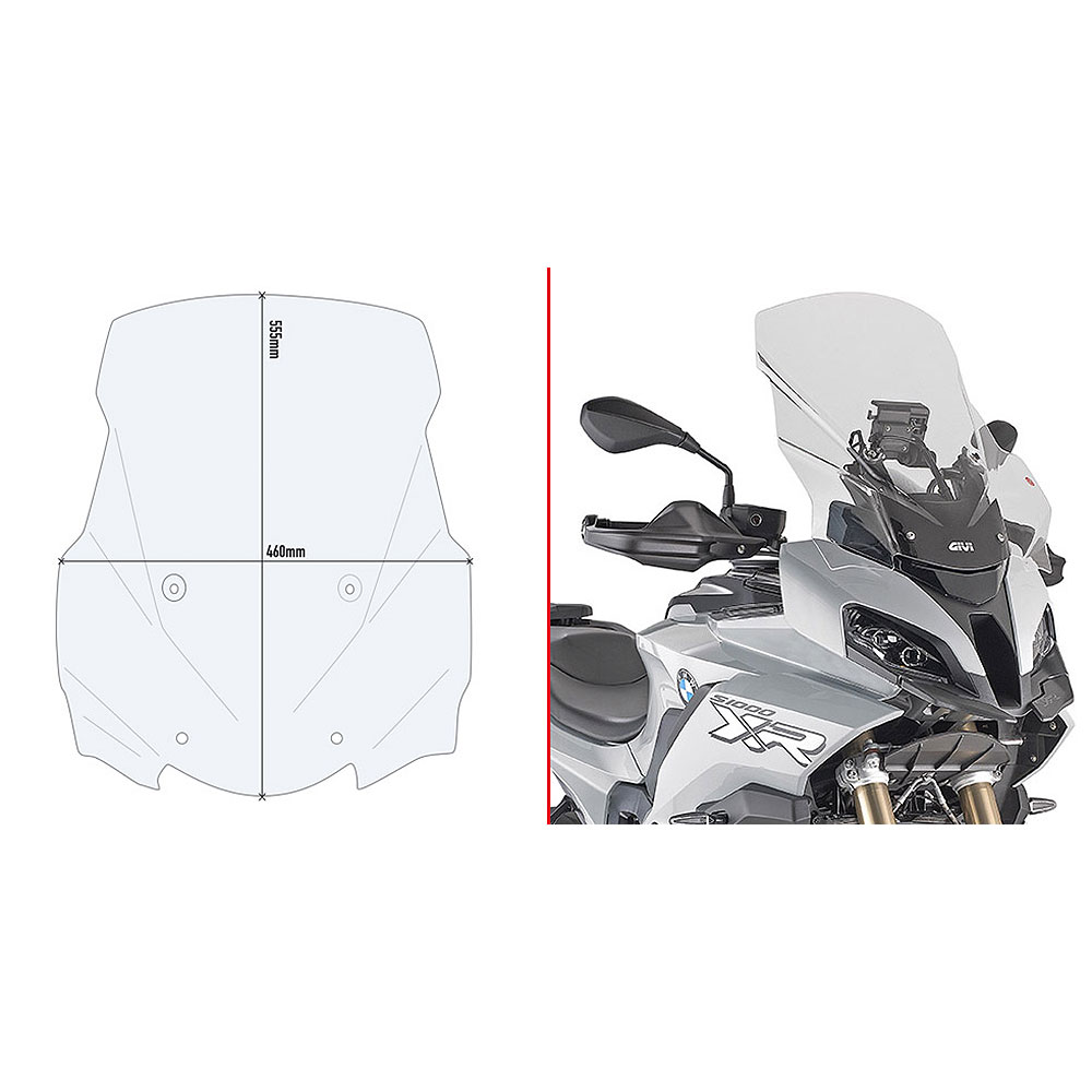 4be5f25f-36f4-4203-ad99-9e37dd2893d8 Vizir providni GIVI BMW S 1000 XR (20-26) D5138ST