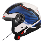 Kaciga LS2 Jet OF616 AIRFLOW II SOLAR belo plavo crvena