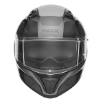 Kaciga NOX Full Face sa naočarima N402 MENTOR srebrno crno sjajna