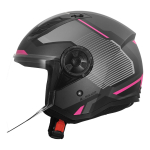 Kaciga LS2 Jet OF616 AIRFLOW II SOLAR sivo roza
