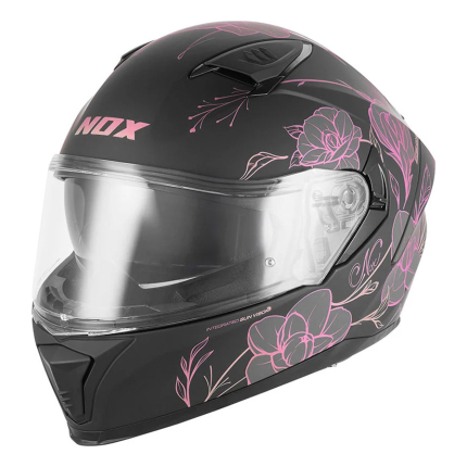 Kaciga NOX Full Face sa naočarima N402 SPRING roza mat