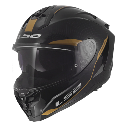 Kaciga LS2 Full Face FF817 CHALLENGER II ESSENTIAL crno zlatna
